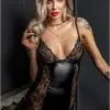 Mini Robe ClubWear Wetlook Et Dentelle Sexy