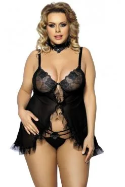 Nuisette BabyDoll Sexy Grande Taille Fripa Anais
