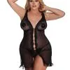 Nuisette Chic Noire Grande Taille
