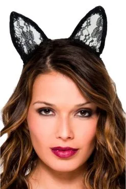 Oreilles Petite Chatte En Dentelle