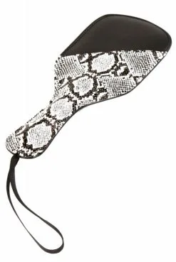Paddle Tapette Aspect Cuir Et Serpent