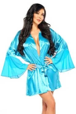 Peignoir Turquoise Marlene