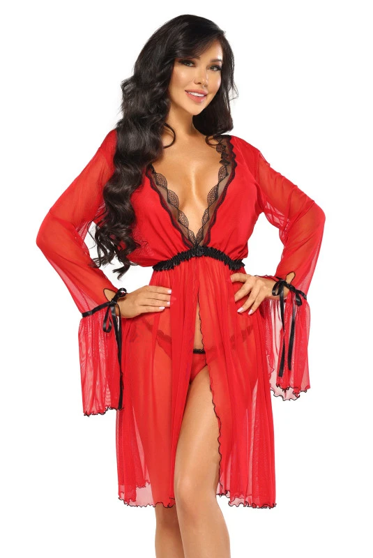 Peignoir Valentina Rouge