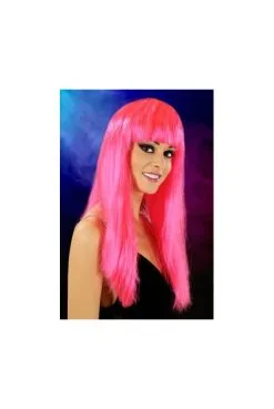 Perruque Cheveux Longs Fuchsia