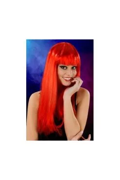 Perruque Longue Rouge