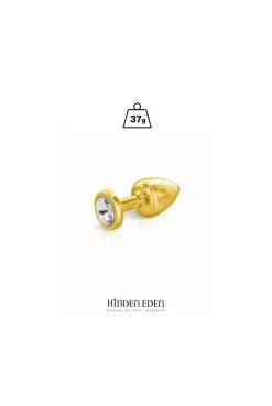 Plug Anal Bijou Aluminium Gold Taille XS