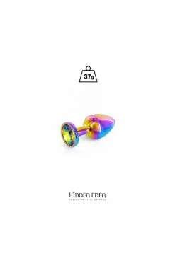 Plug Anal Bijou Aluminium Rainbow Taille XS