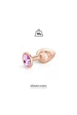 Plug Anal Bijou Aluminium Rose Gold Taille M