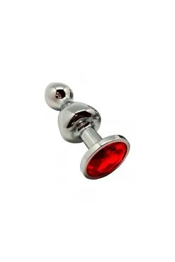 Plug Anal Bijou LollyPop Rouge Taille L