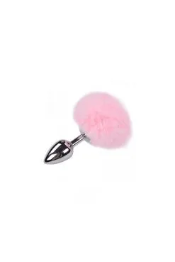 Plug Anal Métal Fluffy M Rose