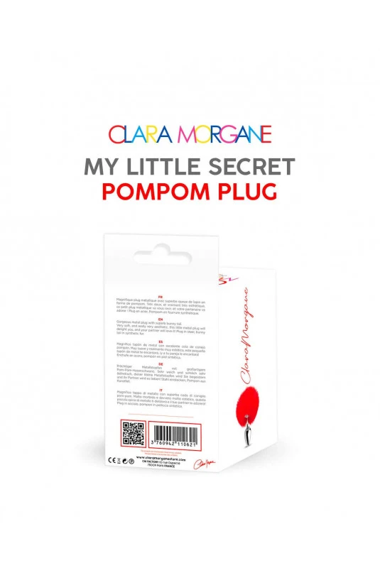 Plug Anal Pompom Rouge Clara Morgane – Image 4