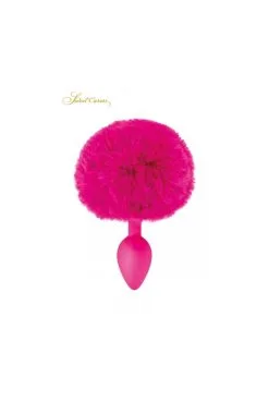 Plug Anal Pompon Fuchsia