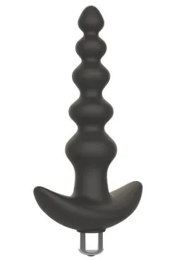 Plug Anal Vibrant Noir En Silicone