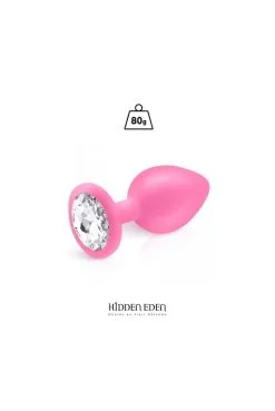 Plug Bijou Silicone Rose Taille L