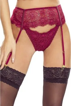 Porte Jarretelles Bordeaux Passion Glamour
