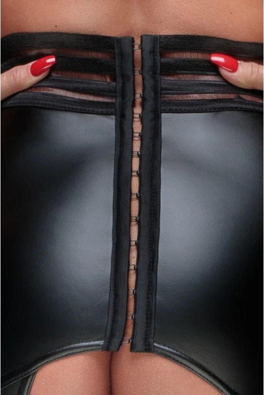 Porte Jarretelles Fetish WetLLook Noir HandMade – Image 10