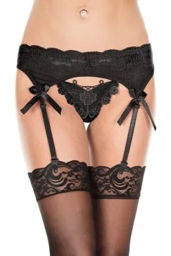 Porte Jarretelles String Papillon Intégré