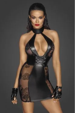 Robe Fetish Courte Dos Nu Tulle Et Wetlook