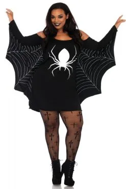 Robe Halloween Grande Taille Araignée