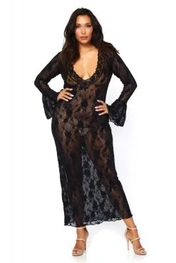 Robe Lingerie Longue Grande Taille Sexy