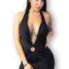 Robe Noire Club Décolleté Vertige Nombril