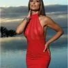 Robe Sexy Rouge ClubWear Demie Transparente