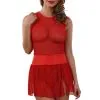 Robe Transparente Rouge Taille Wetlook