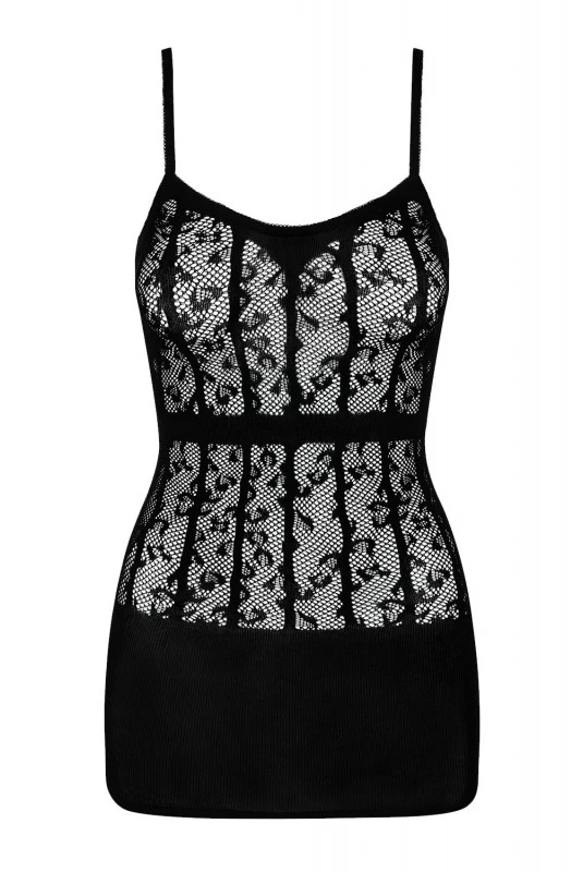 Robe Transparente Ultra Sexy Dentelle Noire – Image 3