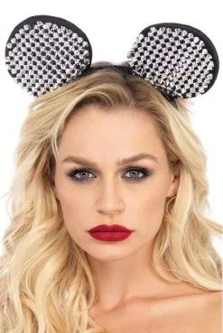 Serre Tête Fetish Oreilles Souris à Clous