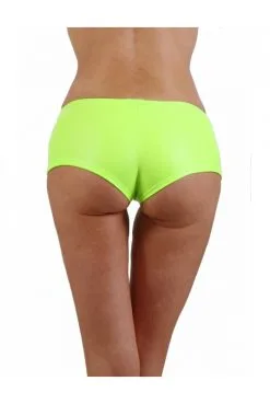 Short Fetish Wetlook Jaune Néon