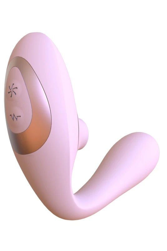 Stimulateur Clitoris Succion Et Vibro Point G 2 En 1 Flexible Rose – Image 3