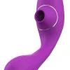 Stimulateur Clitoris Succion Et Vibro Point G 2 En 1 Flexible Violet