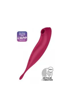 Stimulateur Satisfyer Twirling Pro Connecté Rouge