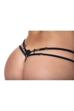 String Ficelle Ajustable Noir