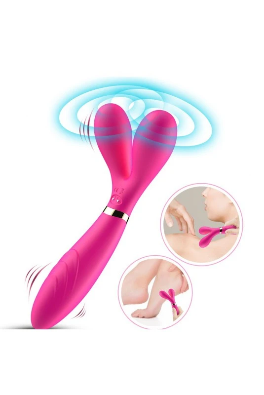 Vibro Couple Wand Y Avec 3 Moteurs Rose – Image 5