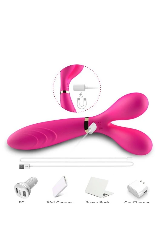 Vibro Couple Wand Y Avec 3 Moteurs Rose – Image 9