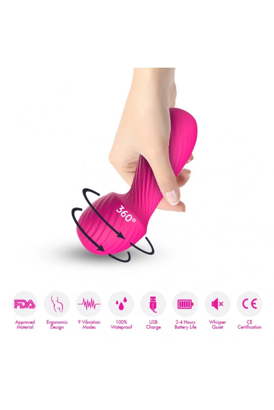Vibro Puissant Wand Massage Rose – Image 2