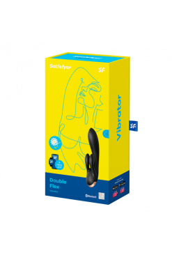 Vibro Rabbit Connecté Double Flex Noir