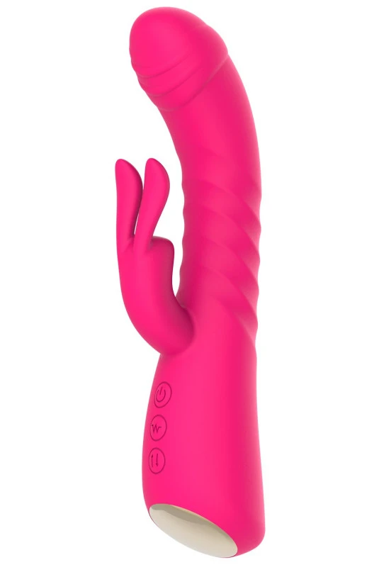Vibro Rabbit Rose Chauffant Va-et-Vient