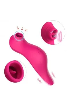 Vibro Stimulateur Fuschia 3 En 1