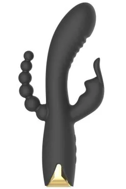 Vibro Triple Stimulation Puissant Noir USB